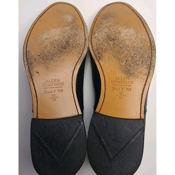 Allen Edmonds SZ 14 Park Avenue Cap-Toe Oxfords Black Leather Bench Welt - Picture 14 of 16